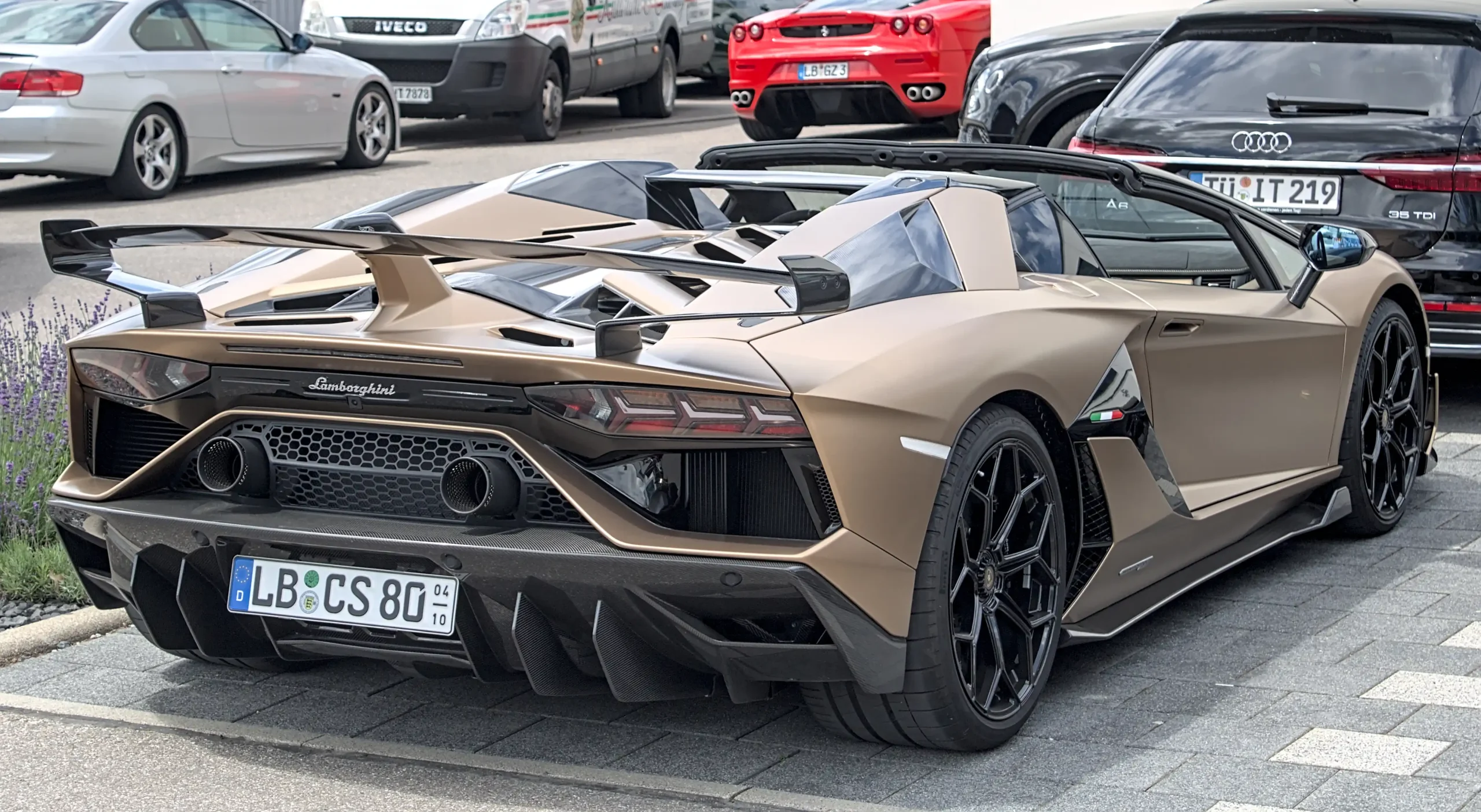 Sleek Lamborghini Aventador, a powerful and luxurious supercar