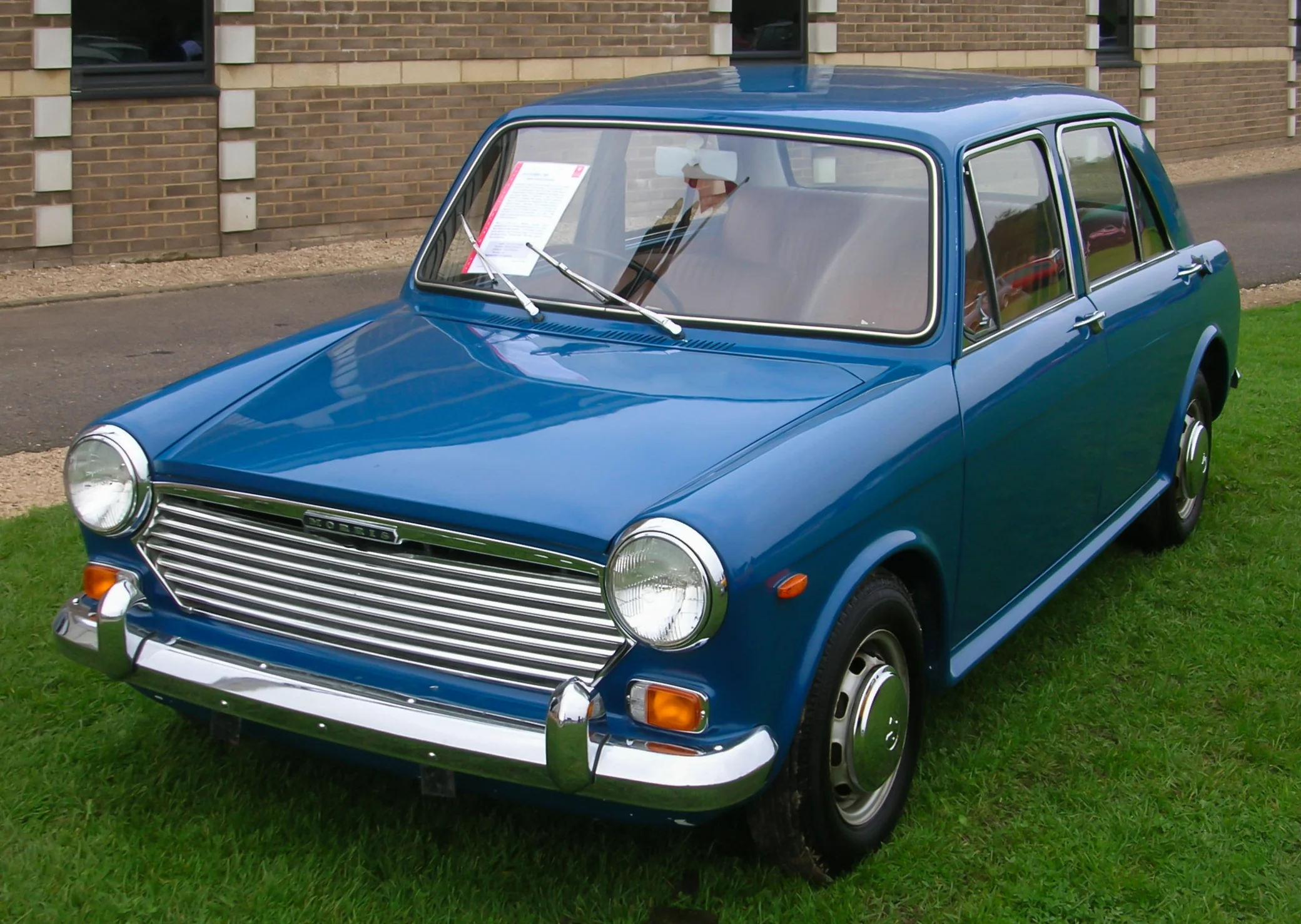 Classic British Morris 1300 car, likely from the 1960s.
