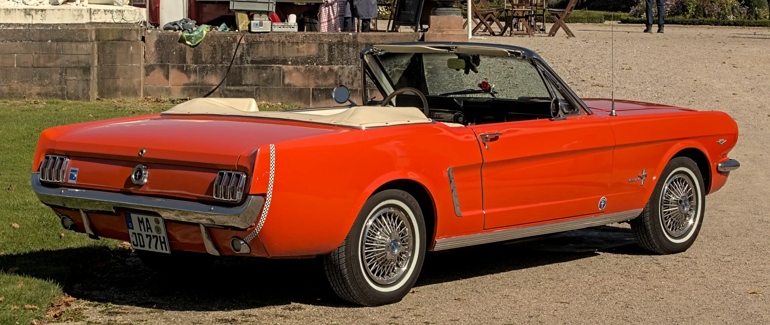 Classic 1965 Ford Mustang, sleek and stylish American muscle car.