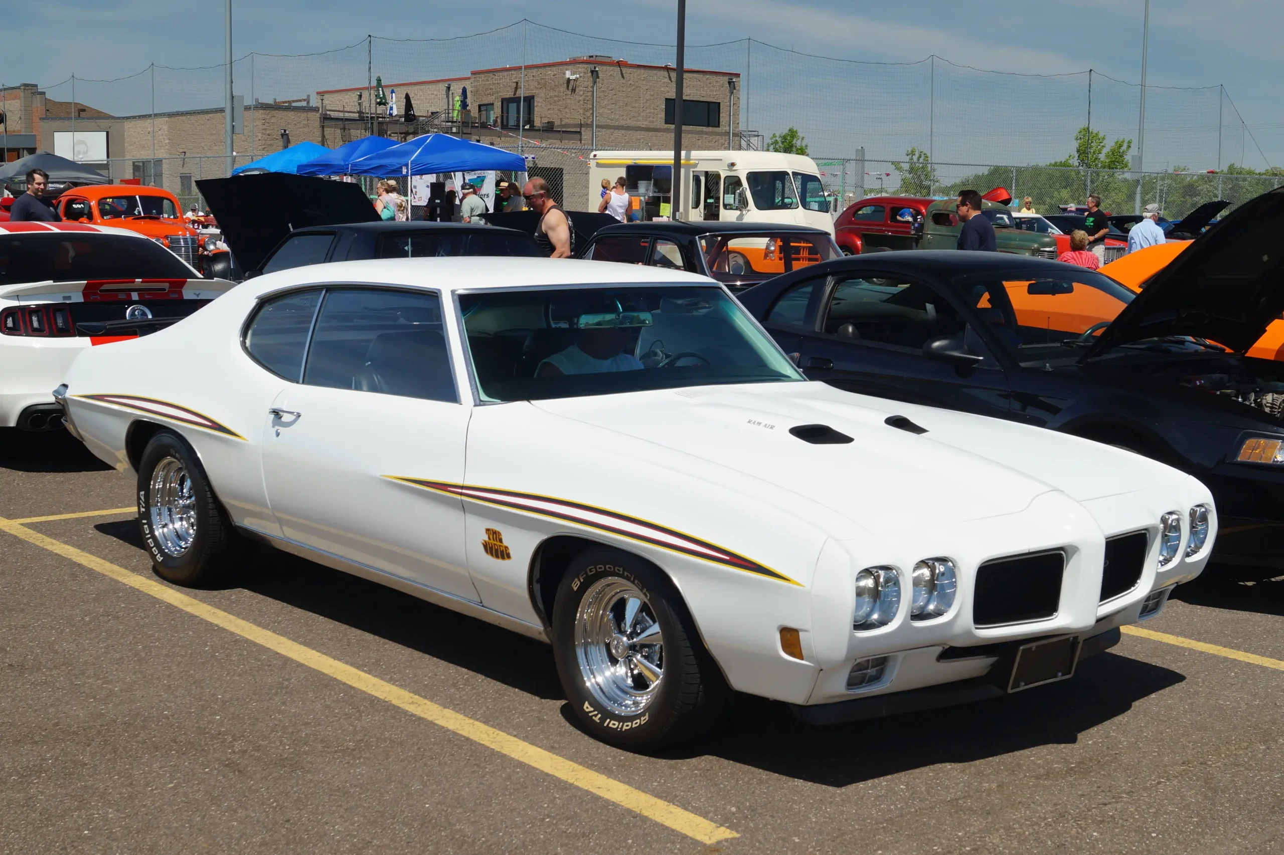 Sleek 1970 Pontiac GTO, a classic American muscle car.