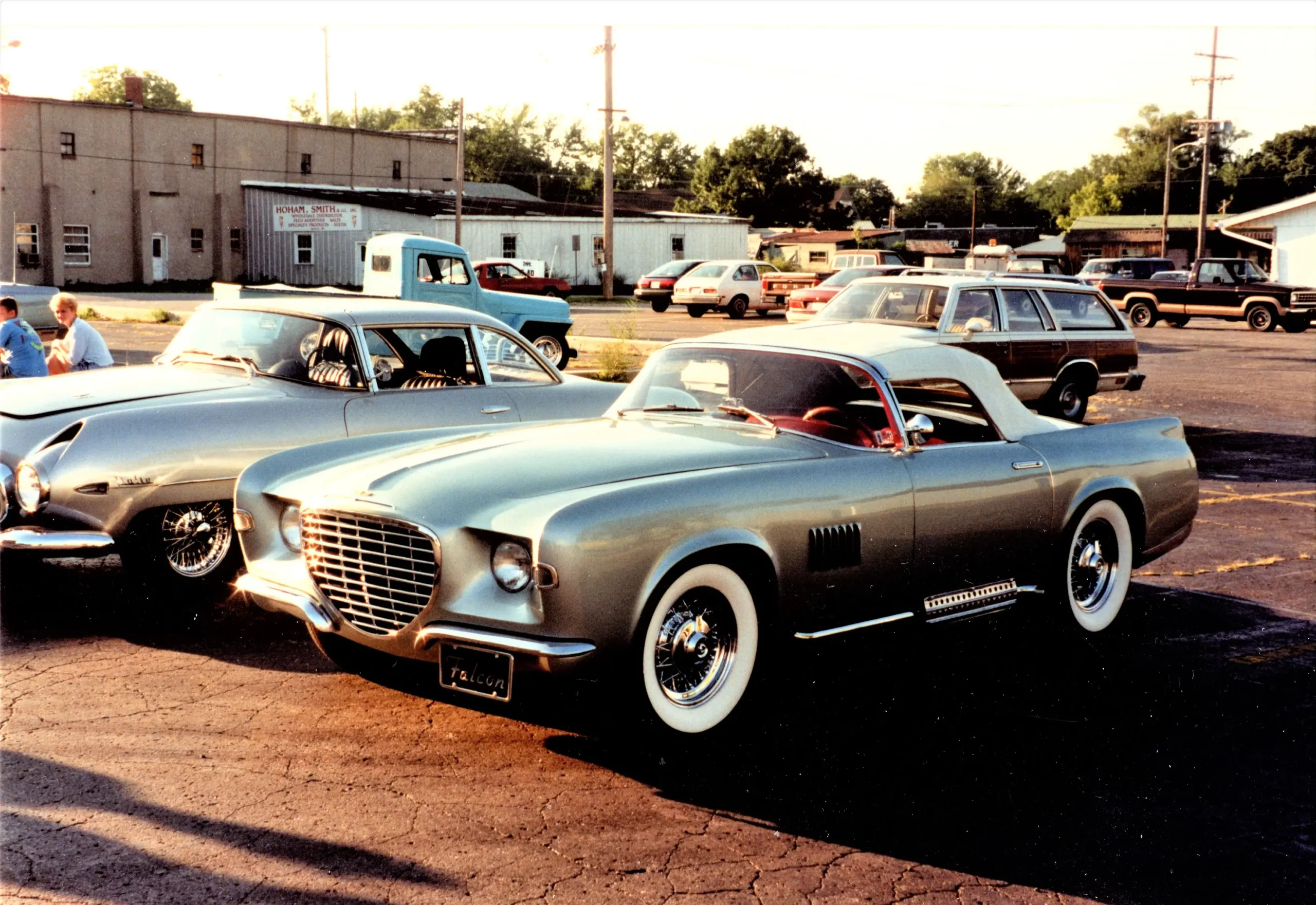 Classic Chrysler Falcon car parked on a sunny street.