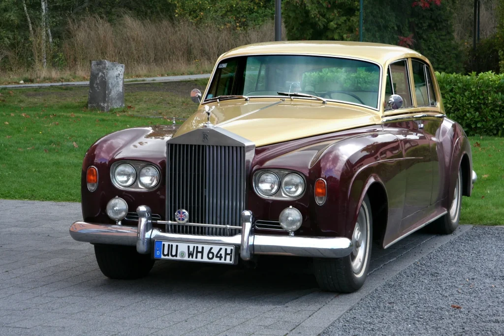 Luxury Rolls-Royce car, showcasing elegant design and powerful presence.