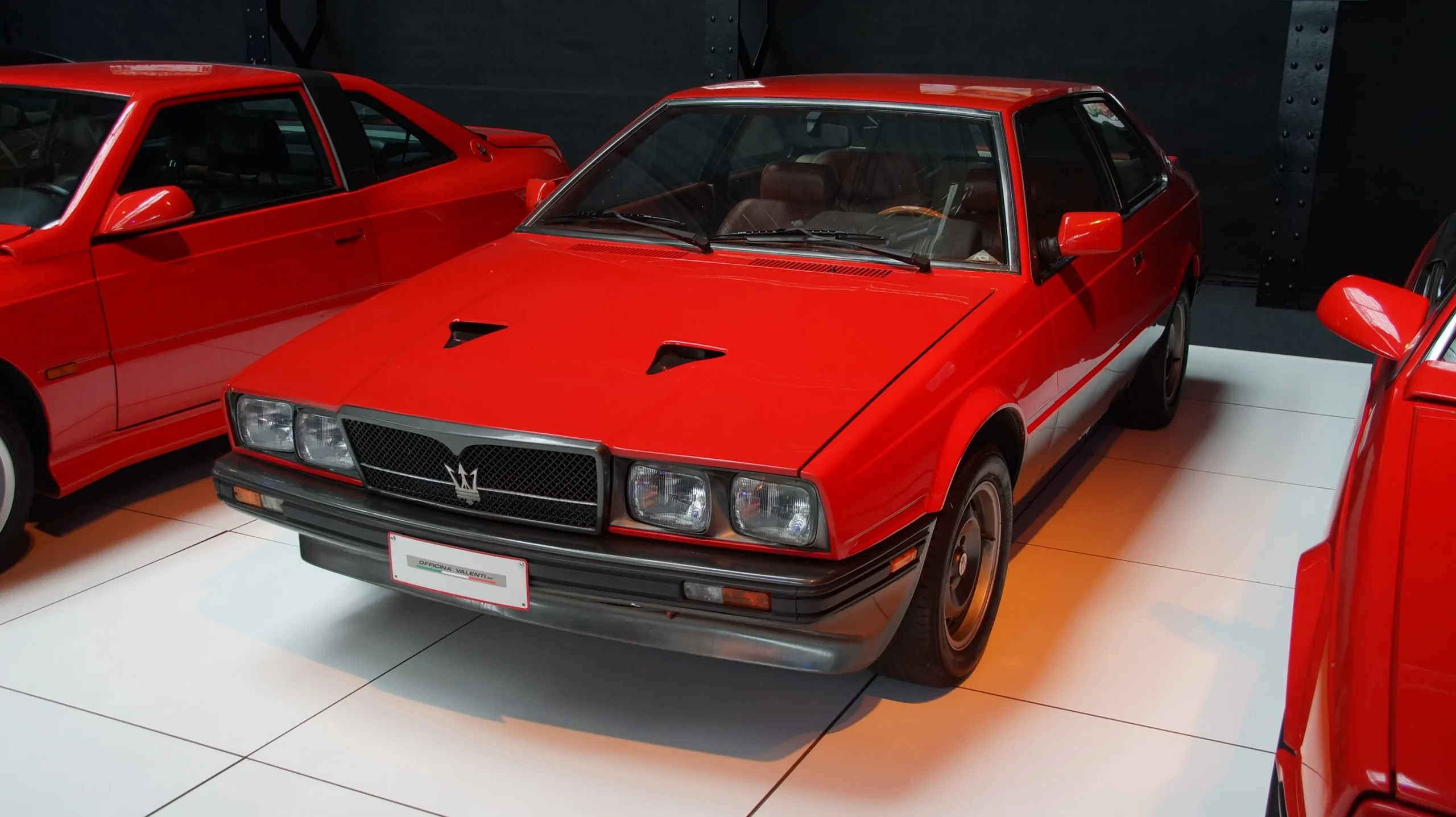 Sleek Maserati Biturbo, a classic Italian luxury car, parked.