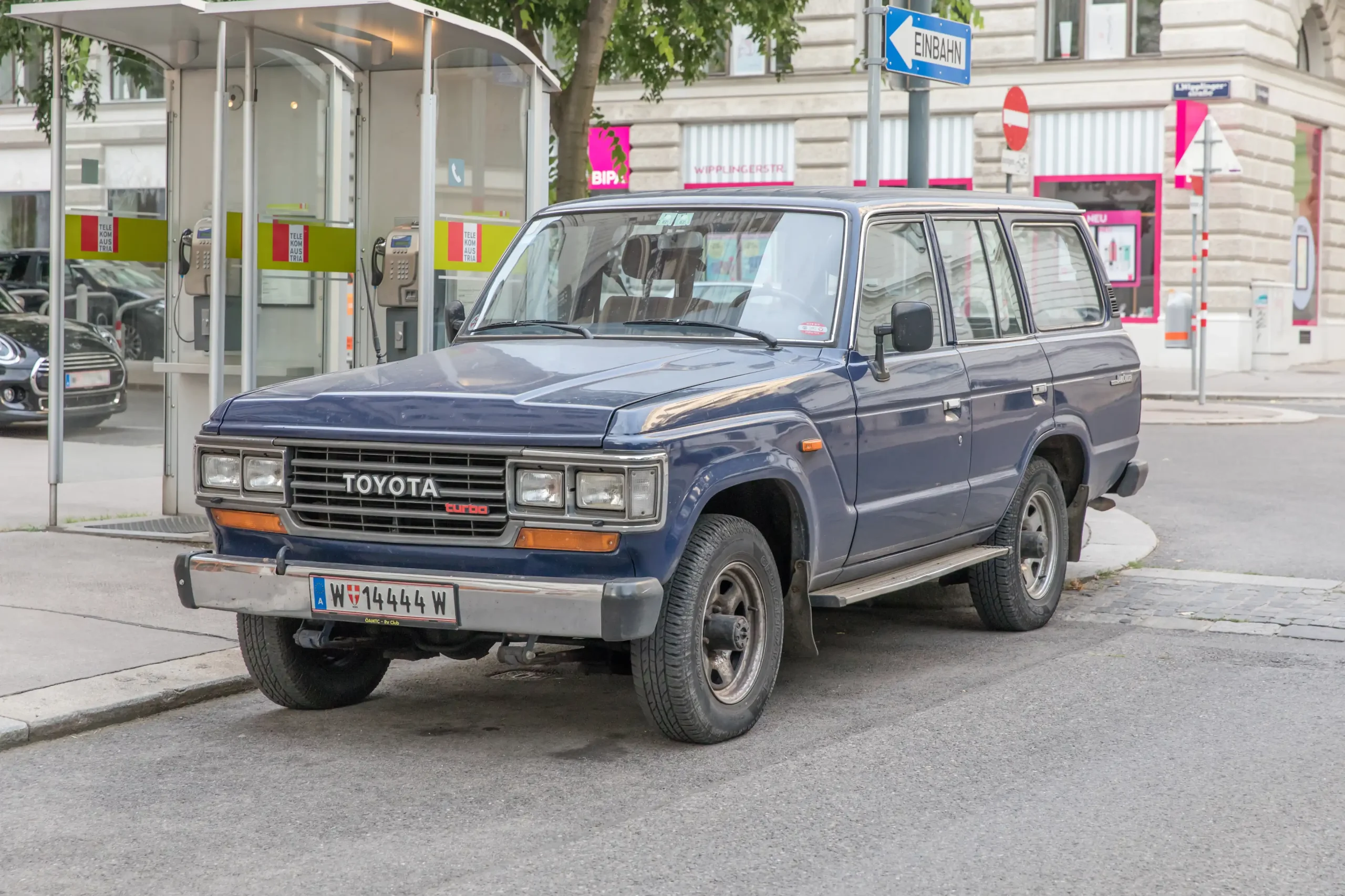 Classic Toyota Land Cruiser J60, a rugged and reliable off-roader.