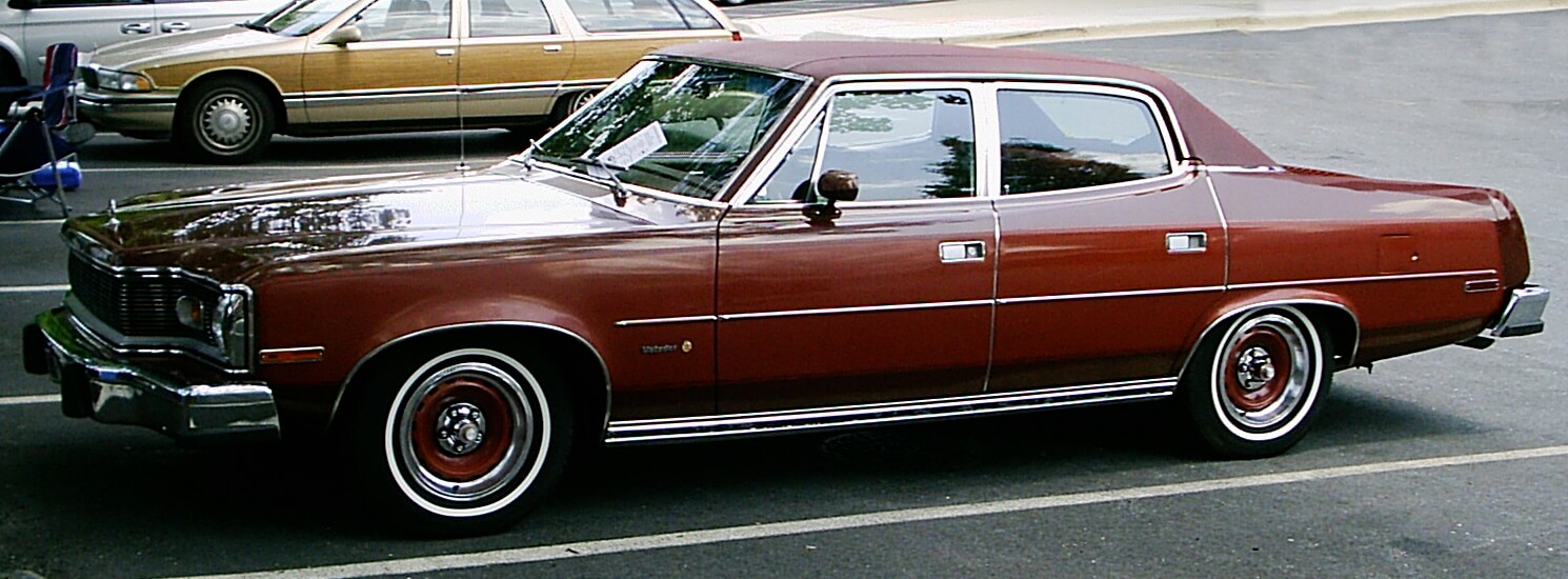 Classic 1978 AMC Matador coupe, brown paint, American