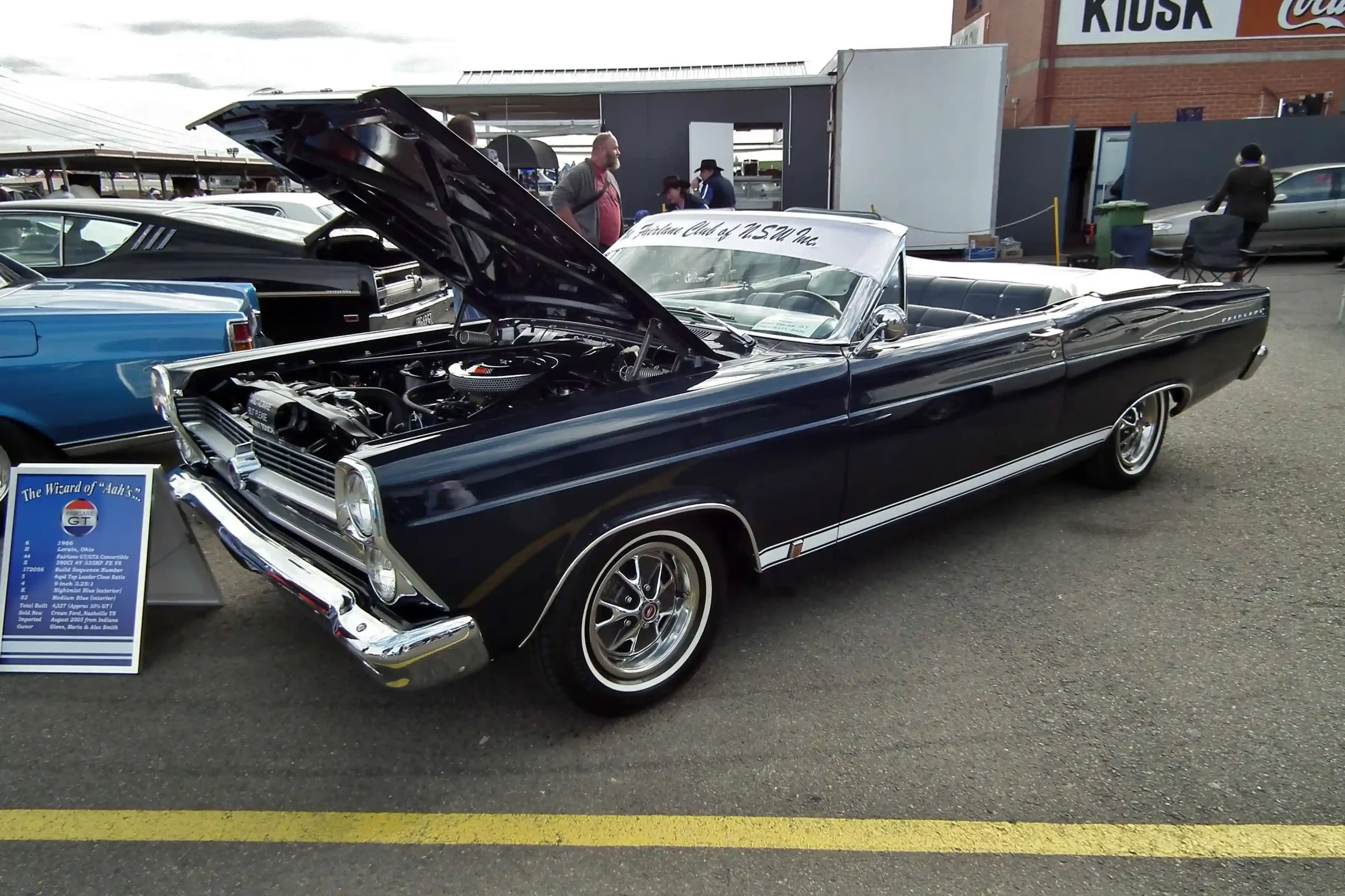 Crimson 1966 Ford Fairlane GT parked, classic American