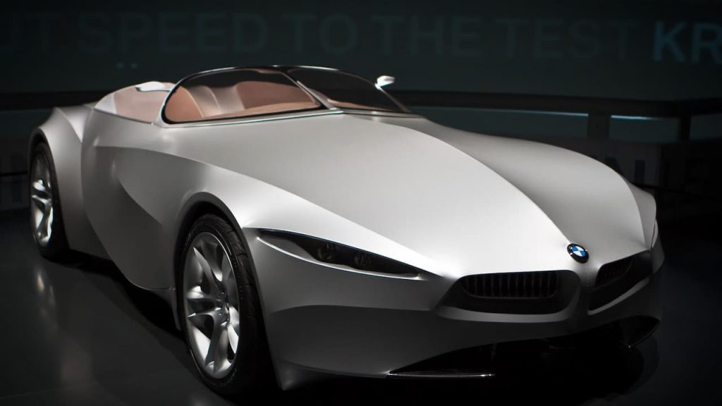 BMW GINA concept car with flowing fabric body