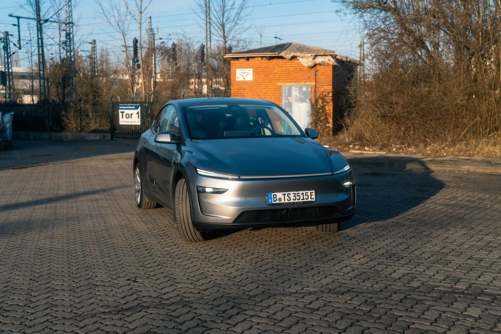 A car is parked on the side of the road
