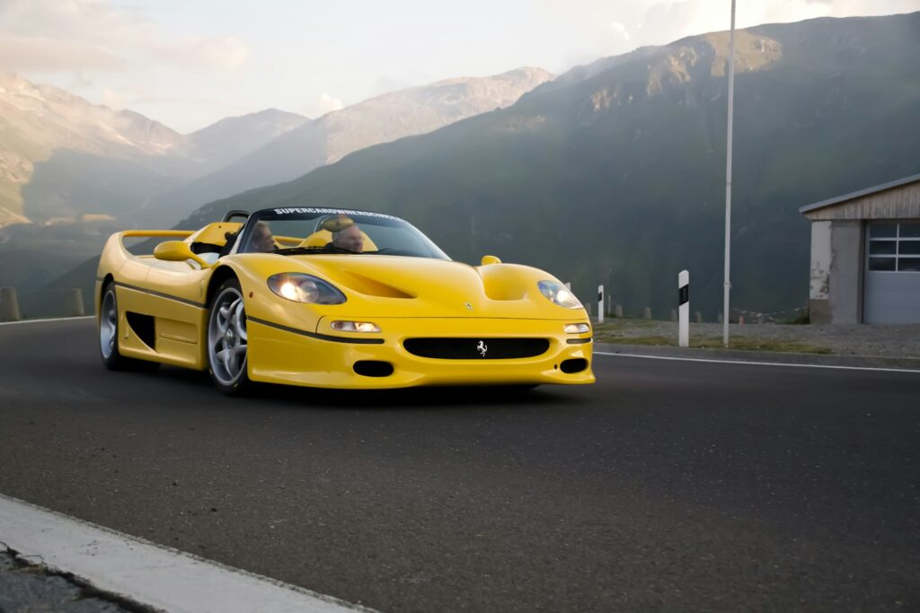 yellow ferrari 458 italia on road during daytime