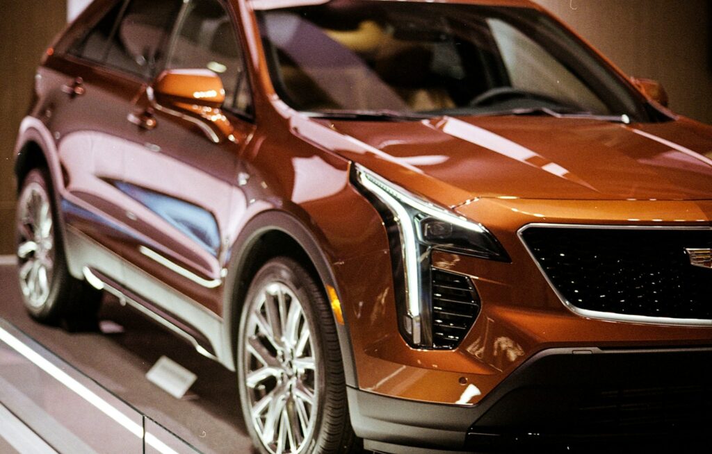 brown Cadillac SUV
