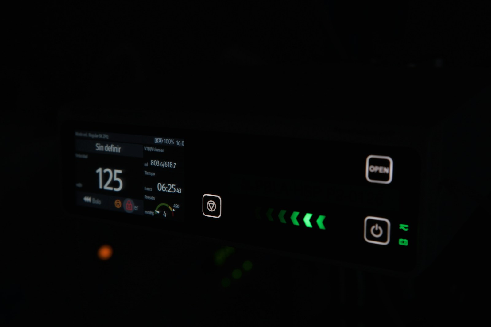 A car's dashboard shows speed and various data.