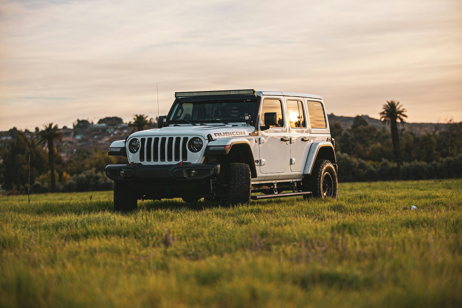 white Jeep Wrangler