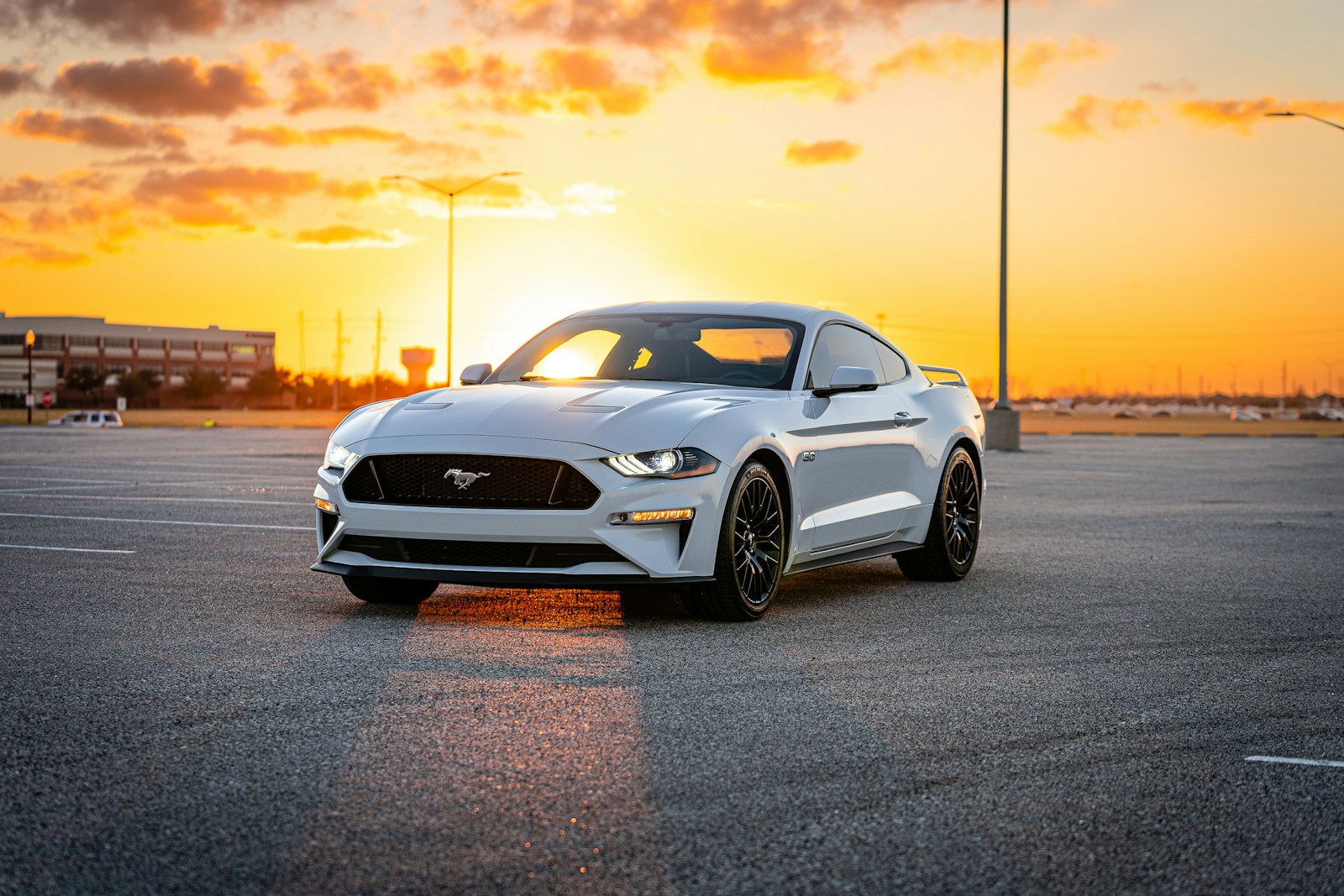 a white sports car