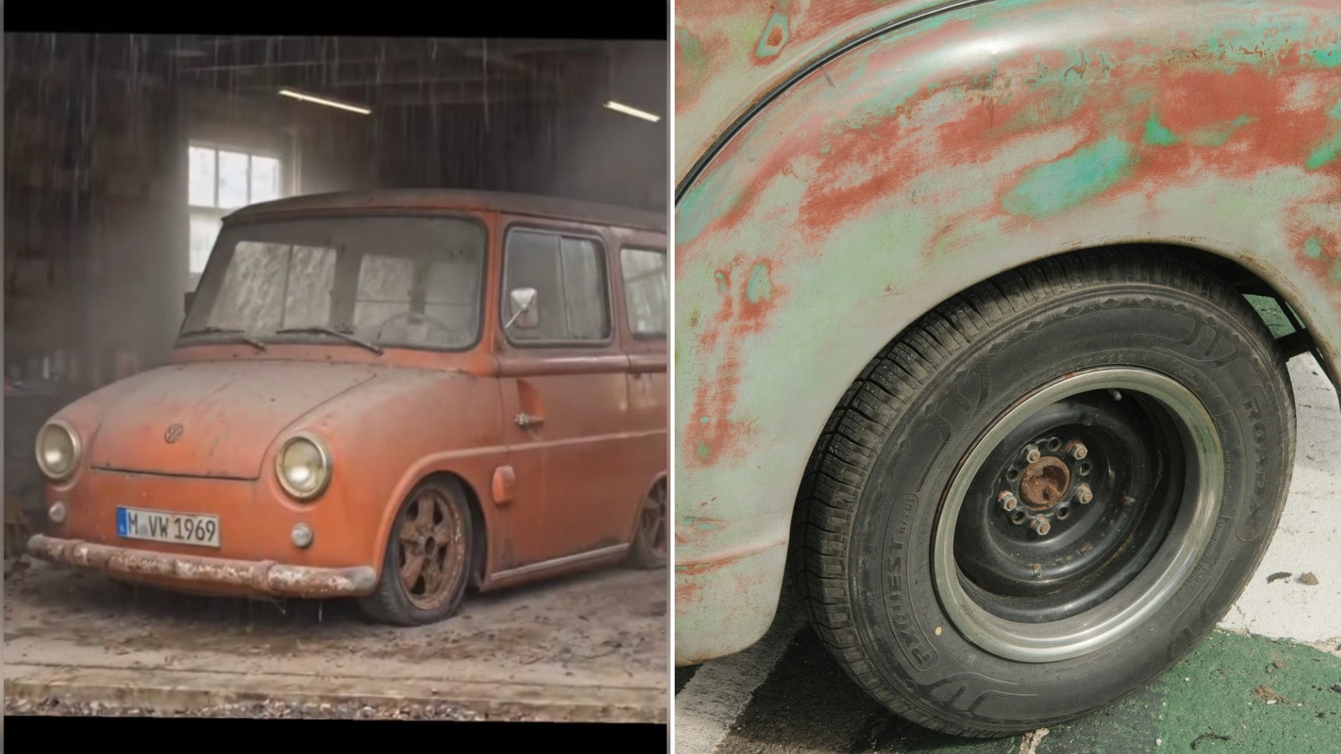 Mechanic Begins Restoring a Rare, Six-Wheel 1969 Volkswagen Fridolin and Finds Perforated Rust Around the Wheel Arch Early in the Restoration Project