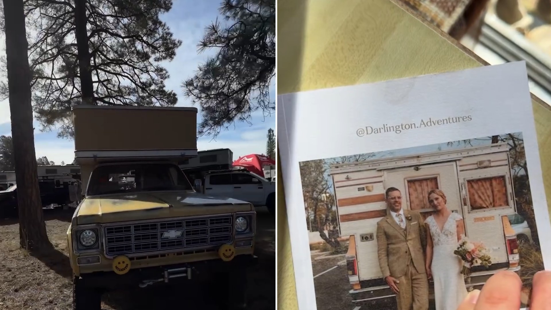 Man Restores His 1978 Chevy Blazer, Loses It, Then Buys Back His Own Truck Camper Just in Time to Drive It to His Wedding, and Tells the Whole Story on Camera