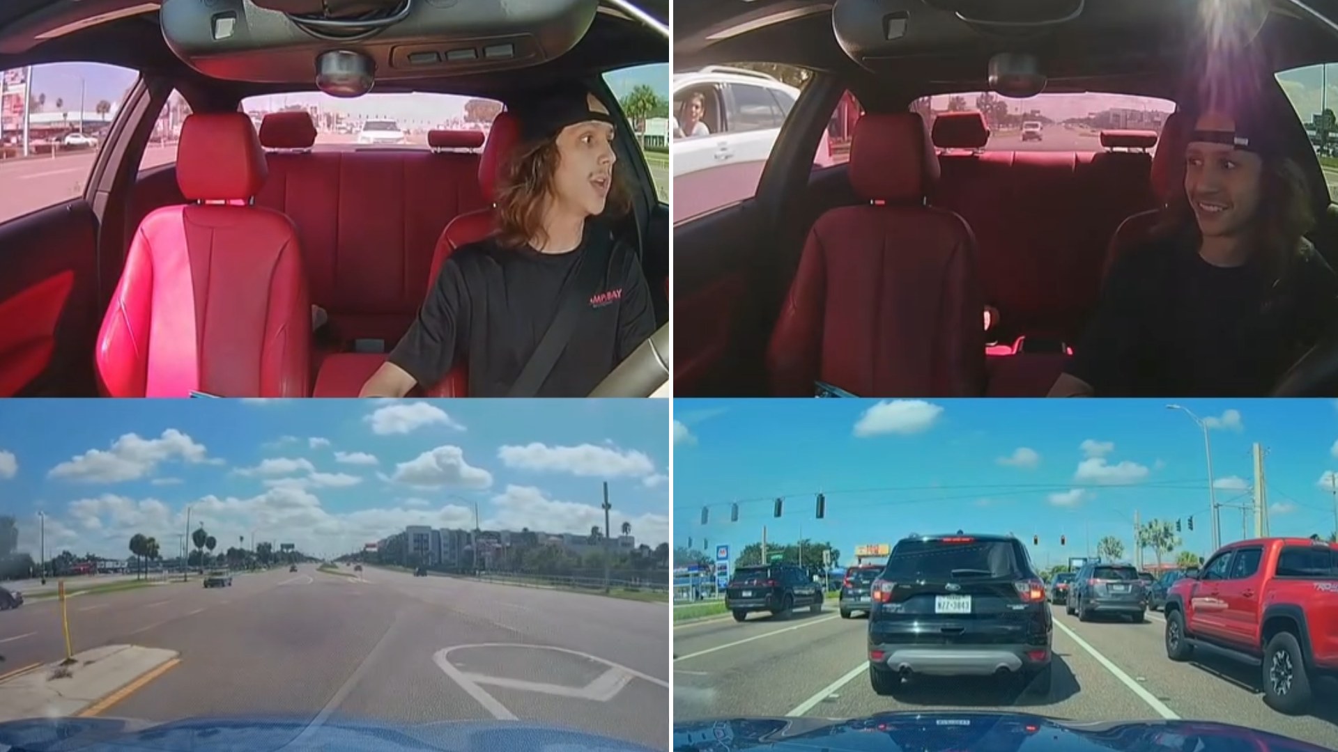 One Driver Was Simply Leaving Lunch When a Total Stranger Stopped Her Car in the Middle of the Lane Just to Get Out and Yell at Him, and His Own Dashcam Recorded Every Single Second of It