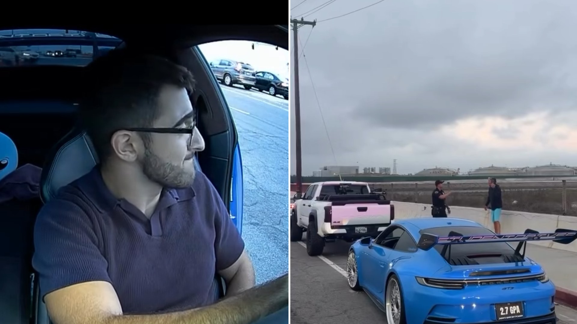 One Porsche GT3 Owner Was Simply Driving Down the Highway When a Truck Suddenly Swerved Into His Lane, and What He Caught on His Own Dashcam Afterward Is Even Wilder Than the Impact Itself