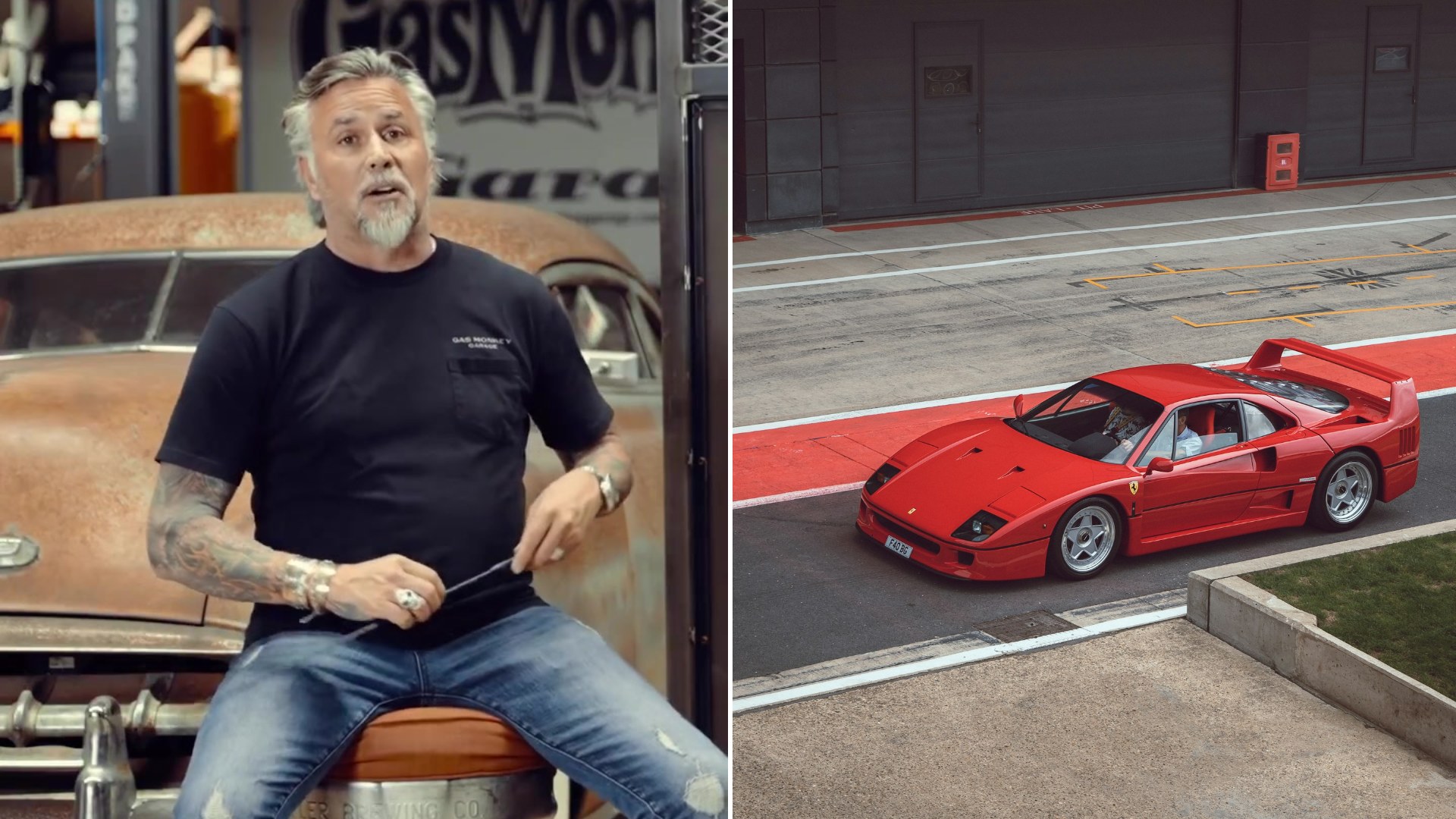 Richard Rawlings Says Ferrari Had Declared a Crashed F40 Beyond Repair, Then Recalls Rebuilding It and Controversially Painting It Black