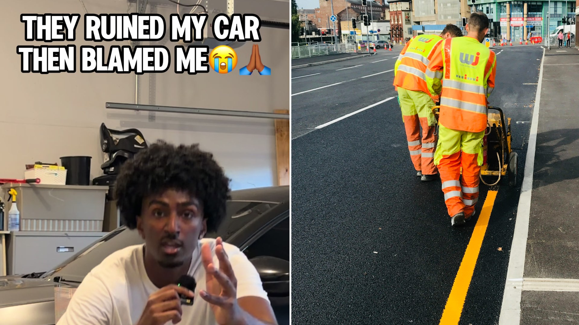Man Says a Road-Painting Crew Splattered His Car With Wet Paint and Then Denied Responsibility, So He Pulled Up His Dash Cam Footage and Went Public With the Fight