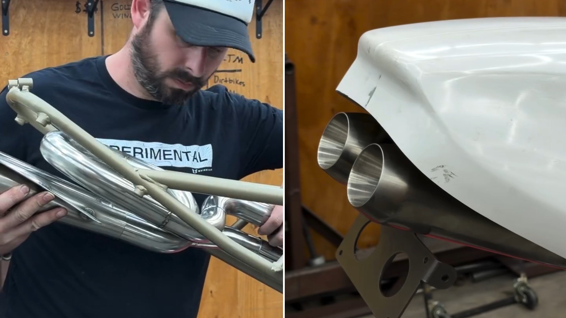 Builder Who Has Lost Track of Where He Is in His Ducati 900SS Project Fits a Polished Under Tail Exhaust and a White Tail Section With Barber Vintage Fest as His Deadline