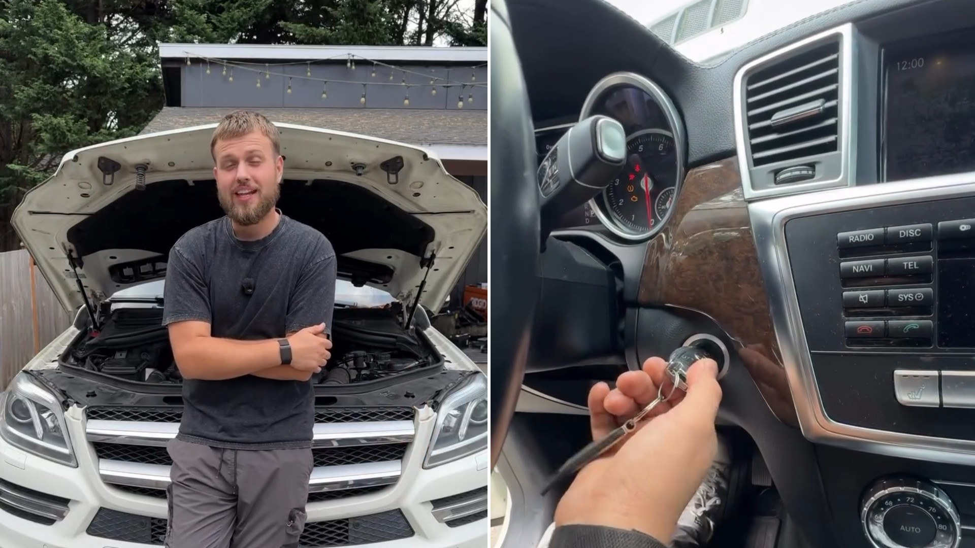 Car Enthusiast Risks $500 on a Moss Covered Mercedes SUV He Calls a 15K Car Then Films the Rusted Brakes and Debris Filled Engine Bay Before Finally Turning the Key