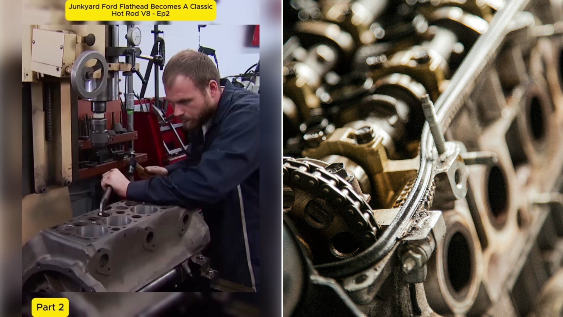 Mechanic Rescues a Junkyard Ford Flathead Engine Block From the Scrap Heap as Part Two of the Series Follows It Through the Machining That Decides Whether It Can Run Again