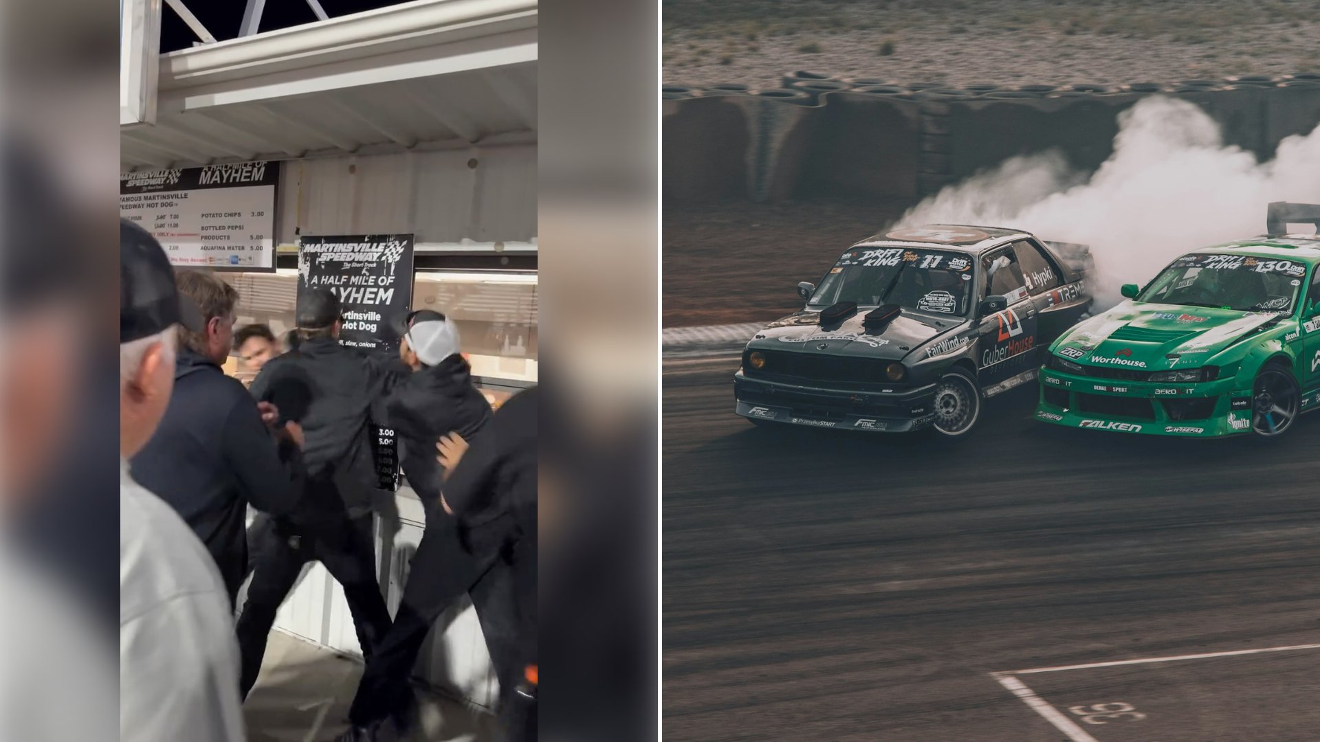 Driver Corey Heim Gets Pinned Against Martinsville’s Hot Dog Stand After a Late Model Race, and Commenters Swear the First Punch Thrown at Him Hit the Menu Board Instead