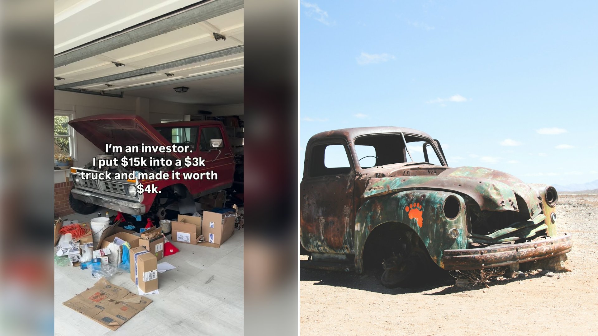 Self Described Car Investor Jokes His Unfinished Project Truck Qualifies As An Appreciating Asset Purely Because He Is The One Who Appreciates It So Much