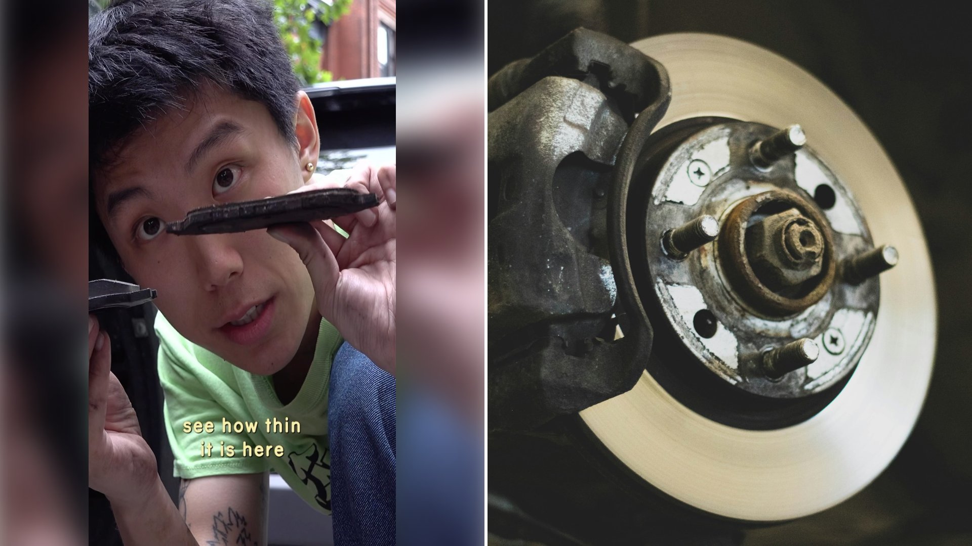First Timer Documented Every Struggle Of Changing His Own Brake Pads With Nothing But A Jack A Mechanic Friend And An Original Score Behind Him