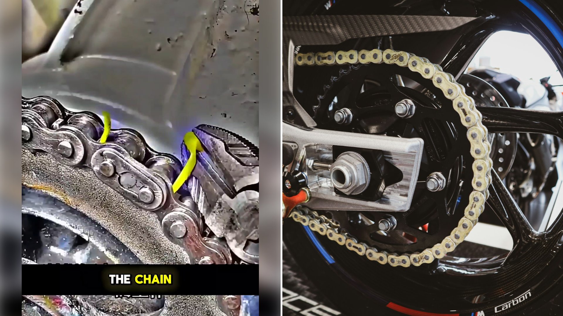 Mechanic Is Using Nothing But A Simple Zip Tie To Install A Motorcycle Drive Chain Master Link And Most Riders Have Never Seen This Trick Before