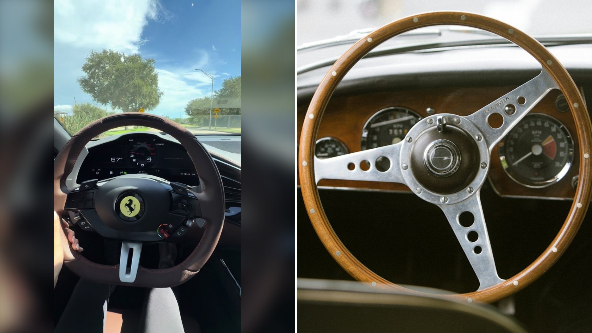 Fiance Asked Her to Pick Him Up So She Grabbed His Brand New Ferrari Instead and Could Not Even Figure Out the Radio