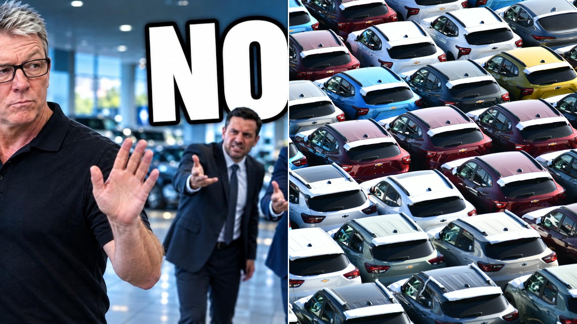 Car salesman advice: creator cover beside a dealership lot photo